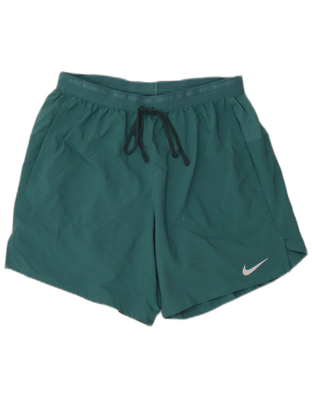 NIKE Short de sport Dri Fit Graphic pour femme UK 14 Vert moyen Polyester