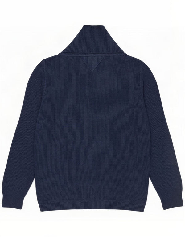 Tommy Hilfiger Pull à col châle pour homme XL Bleu marine Coton