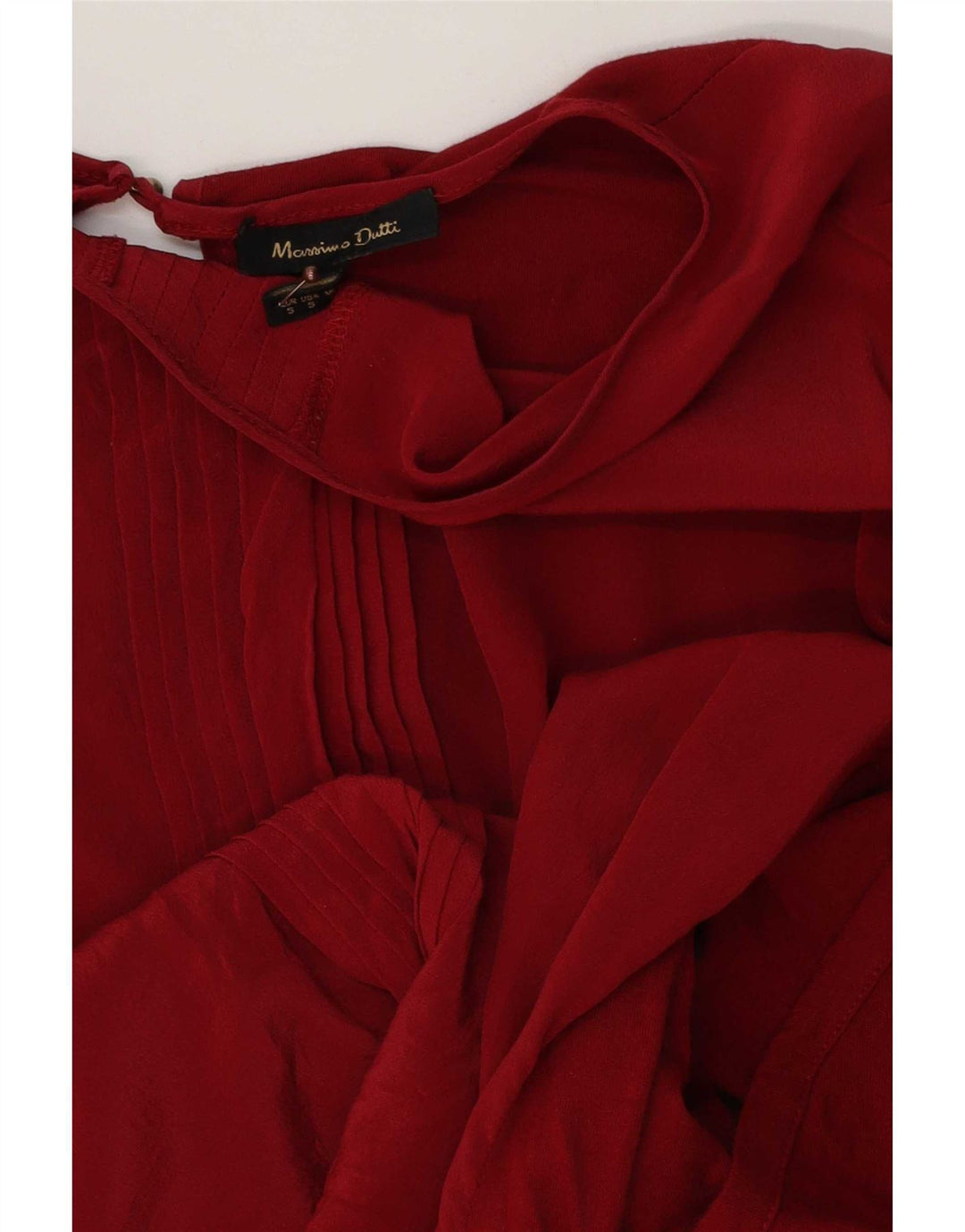 Massimo Dutti Chemisier coupe ample pour femme UK 10 Petit Rouge