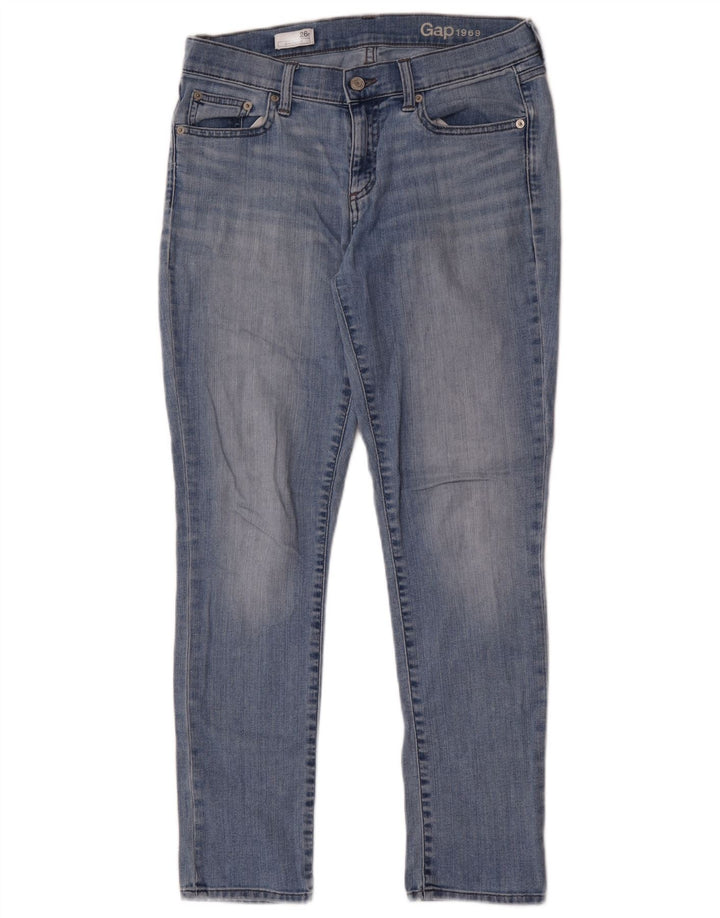 Gap Jean Slim Girlfriend Femme W26 L29 Bleu Coton