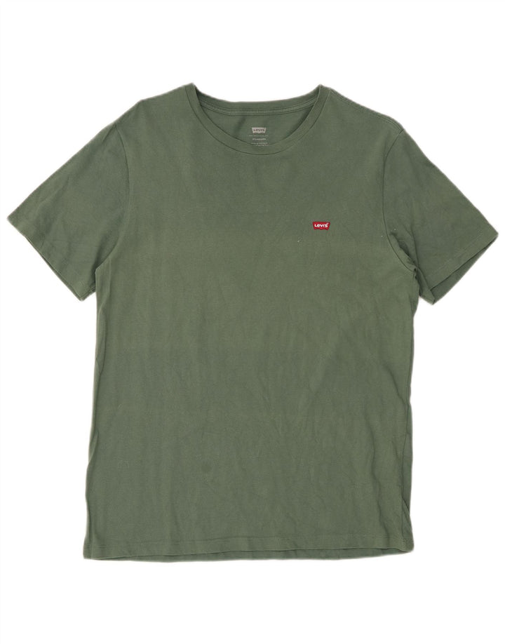 LEVI'S Tee-Shirt Standard Homme Vert Moyen Coton