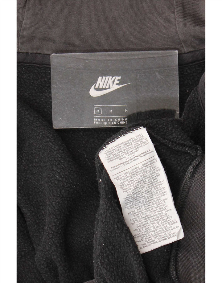 Nike Sweat à capuche zippé en coton color block noir moyen pour homme