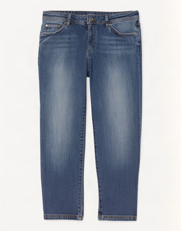 Crew Clothing Jean court pour femme UK 12 Medium W30 L23 Bleu Coton