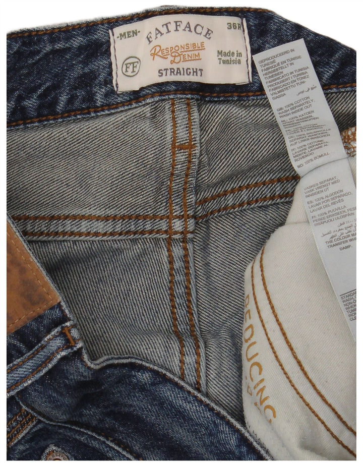 Fat Face Jean droit homme W36 L32 bleu coton