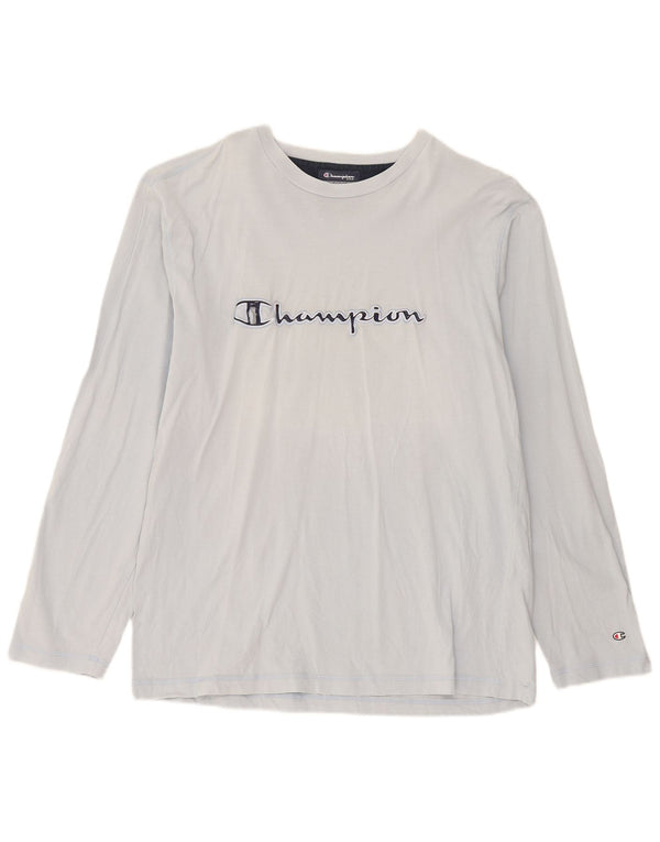 Champion Haut Graphique Homme Manches Longues XL Bleu Coton