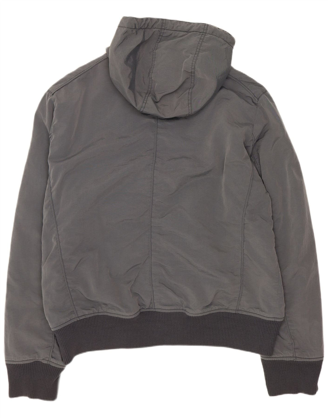 Calvin Klein Jeans Veste bomber à capuche pour homme UK 44 2XL Gris Polyester