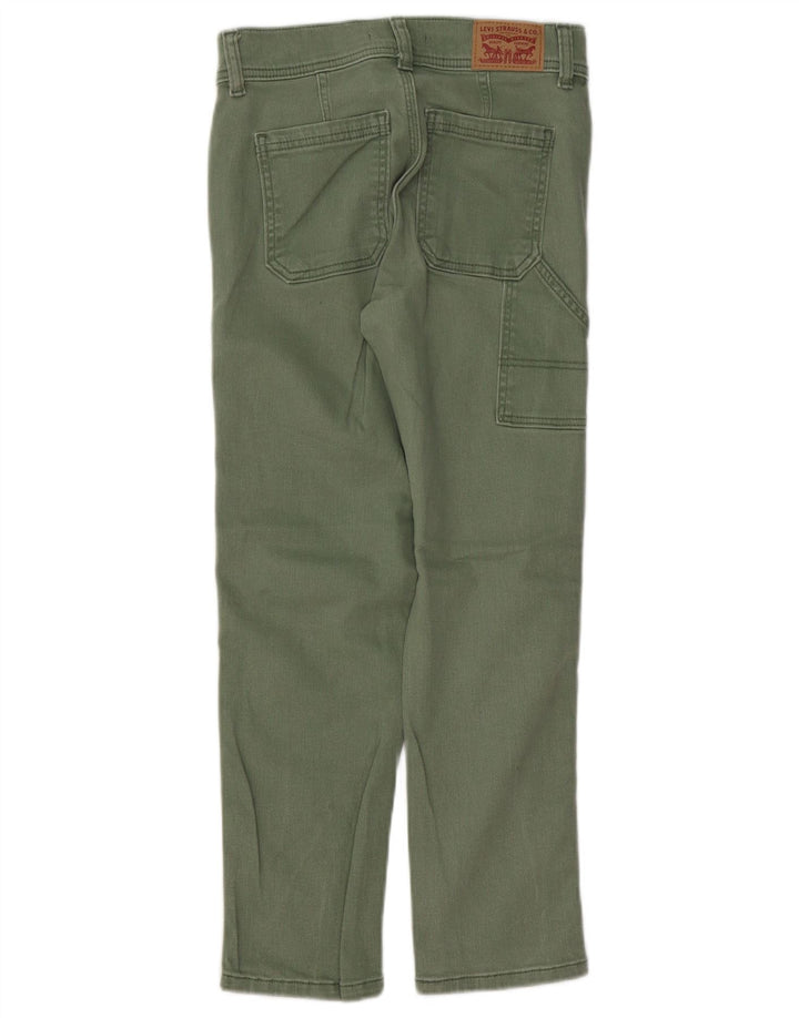 LEVI'S Jean droit court taille haute 724 femme W25 L25 coton vert