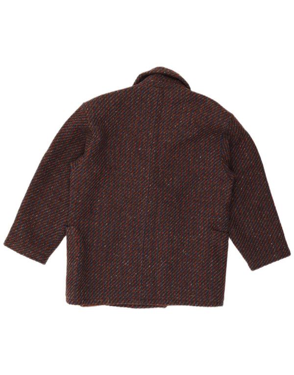 Manteau Femme Vintage IT 44 Moyen Multicolore Moucheté