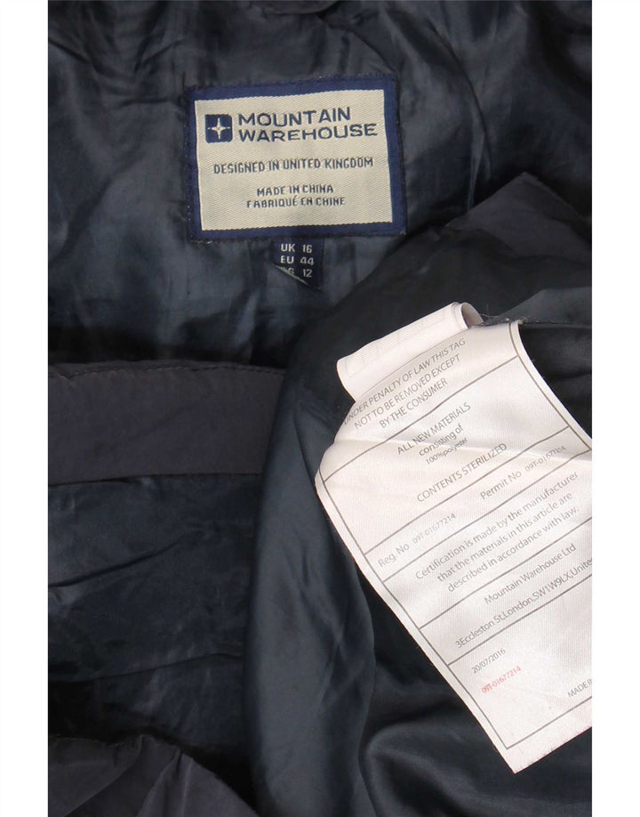 Mountain Warehouse Gilet rembourré pour femme UK 16 Large Bleu marine Polyester