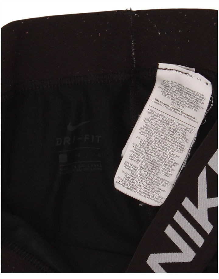 Legging Nike Dri Fit Graphic pour femme UK 14 Large Noir Polyester