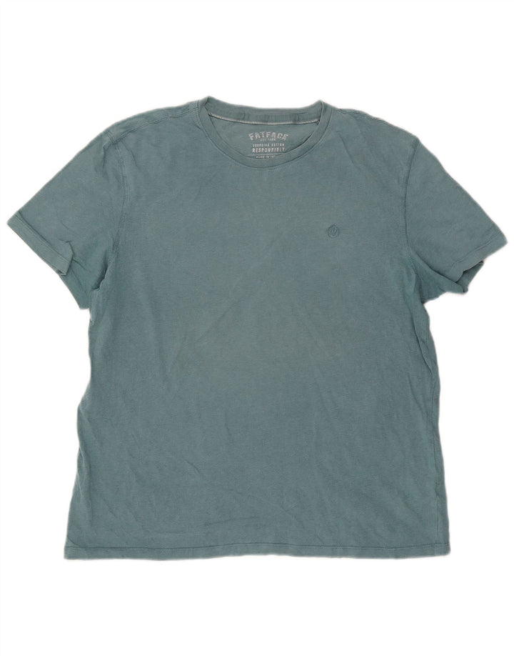 Fat Face T-Shirt Homme Top XL Bleu Coton