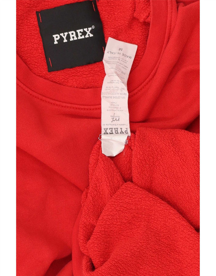 Pyrex Sweat-shirt graphique pour homme en coton rouge moyen