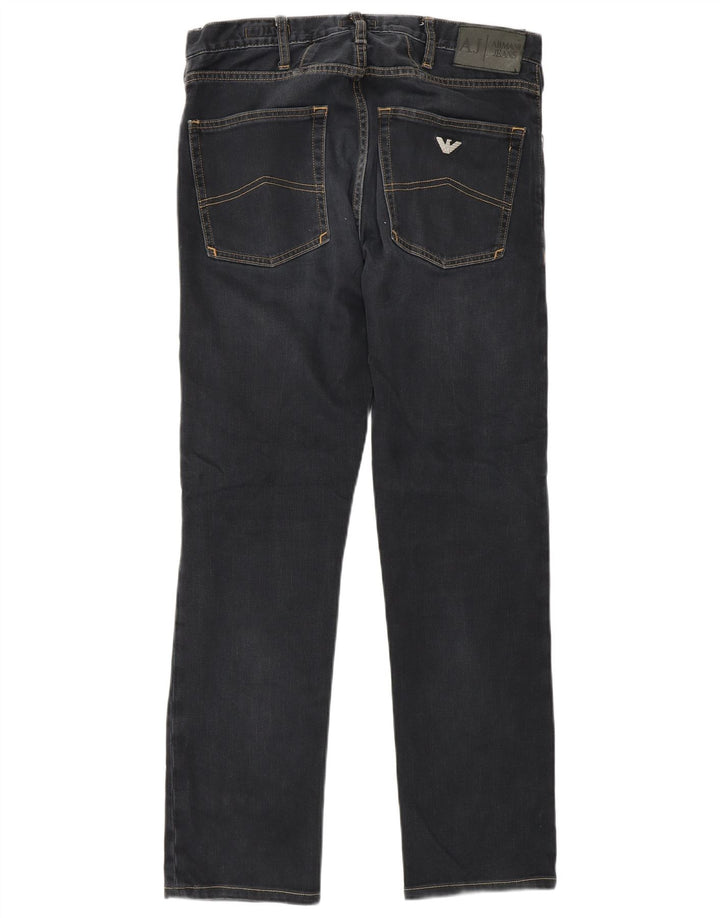Armani Jeans Slim Homme W30 L30 Bleu Marine Coton