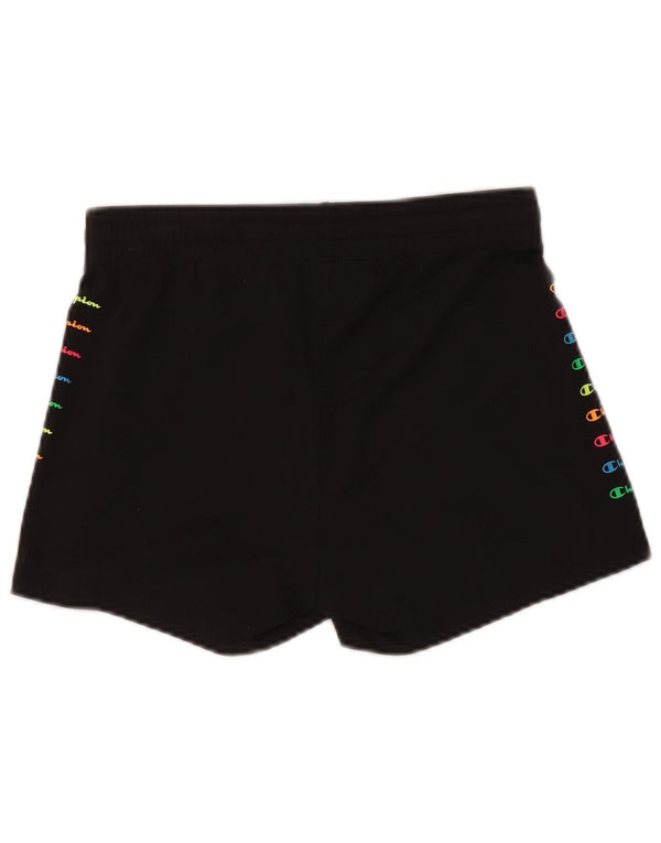 Champion Short de sport graphique pour femme UK 12 Noir moyen