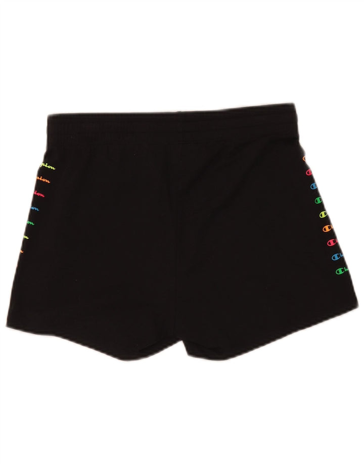 Champion Short de sport graphique pour femme UK 12 Noir moyen