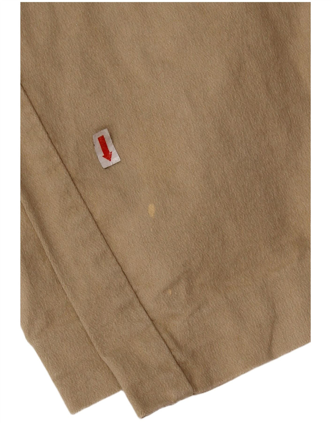 Pantalon décontracté droit femme vintage IT 46 Large W28 L27 Coton Beige