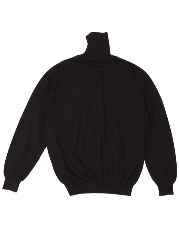 Hugo Boss Pull col roulé pour homme 2XL Laine noire