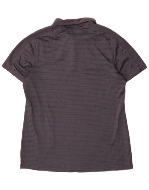 Adidas Polo Fitchburg State Falcons pour femme UK 16 Large Gris Rayé