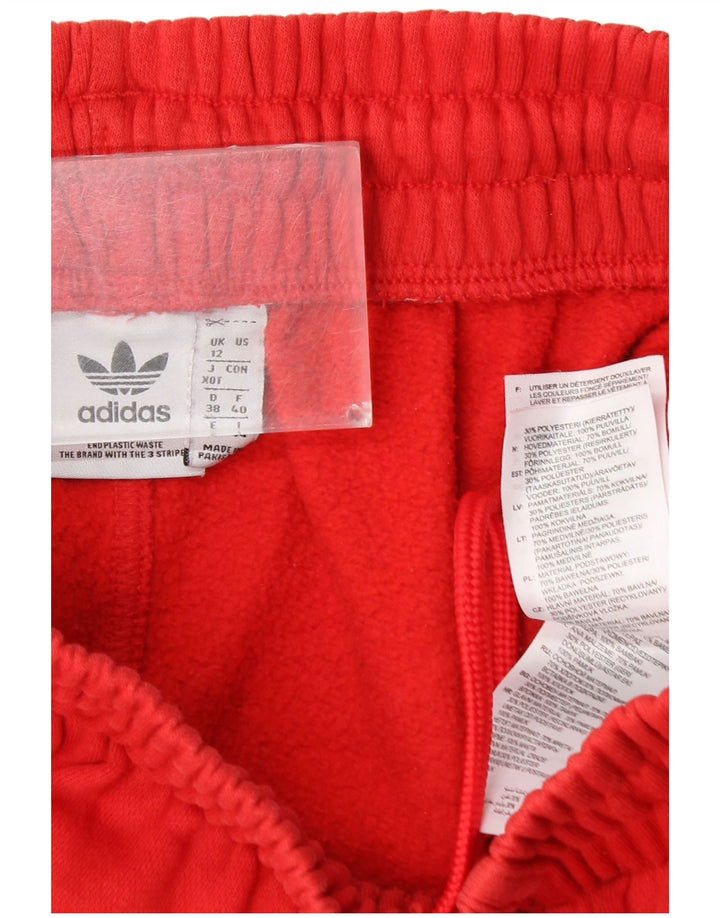ADIDAS Pantalon de survêtement pour femme Joggers UK 12 Coton rouge moyen