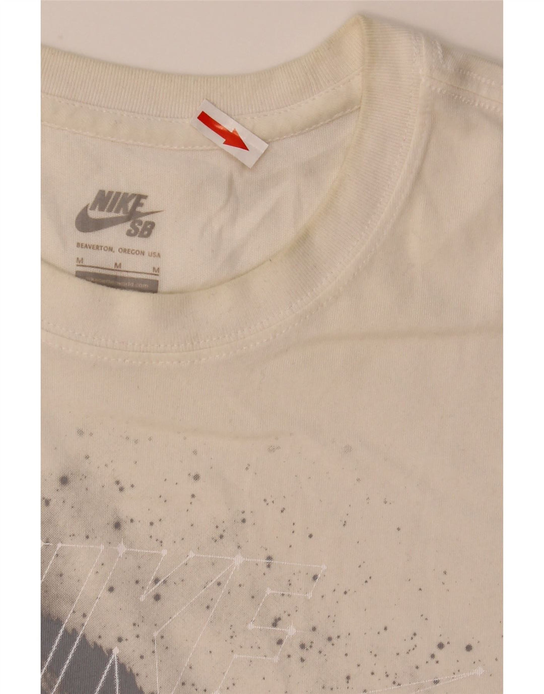 Nike Hommes Dri Fit Graphic T-Shirt Haut Blanc Moyen Coton