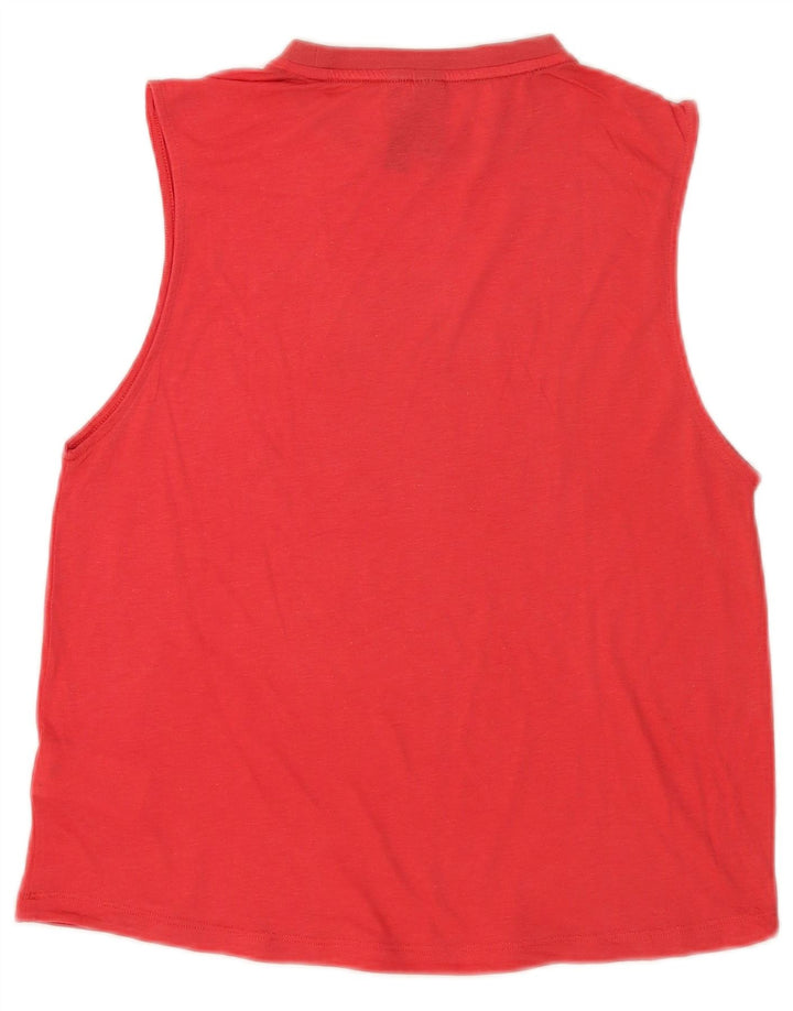 Adidas Débardeur graphique pour femme UK 8/10 Petit Rouge Polyester