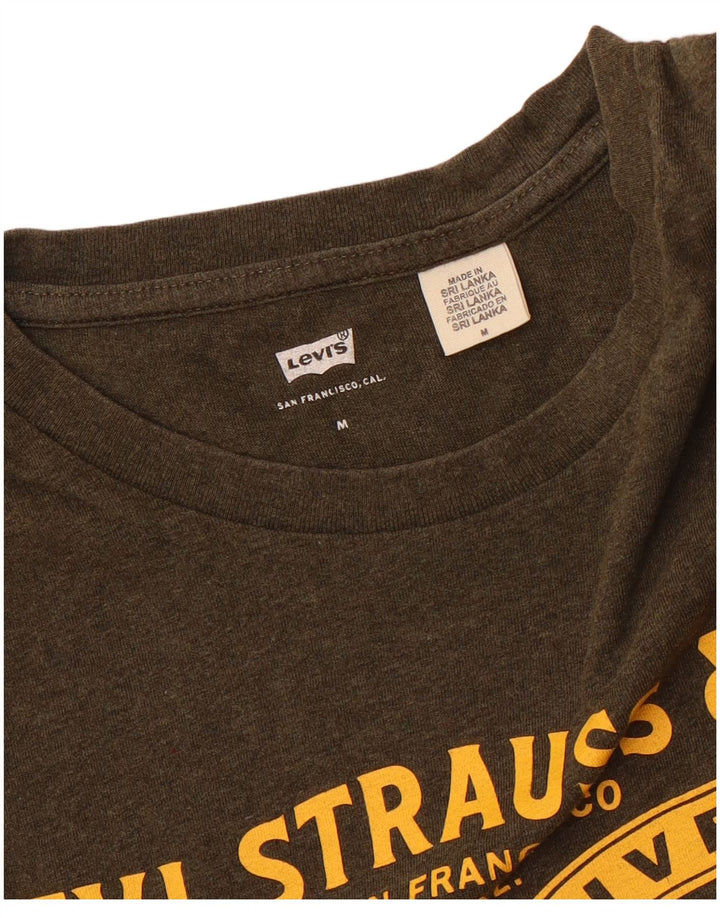 Levi's Tee-Shirt Graphique Homme Kaki Moyen