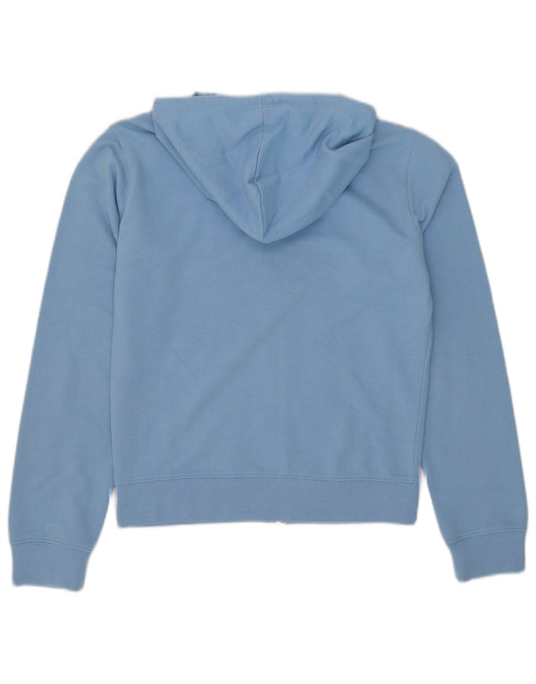 Reebok Pull à capuche zippé pour femme UK 10 Small Bleu Polyester