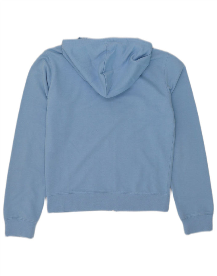 Reebok Pull à capuche zippé pour femme UK 10 Small Bleu Polyester