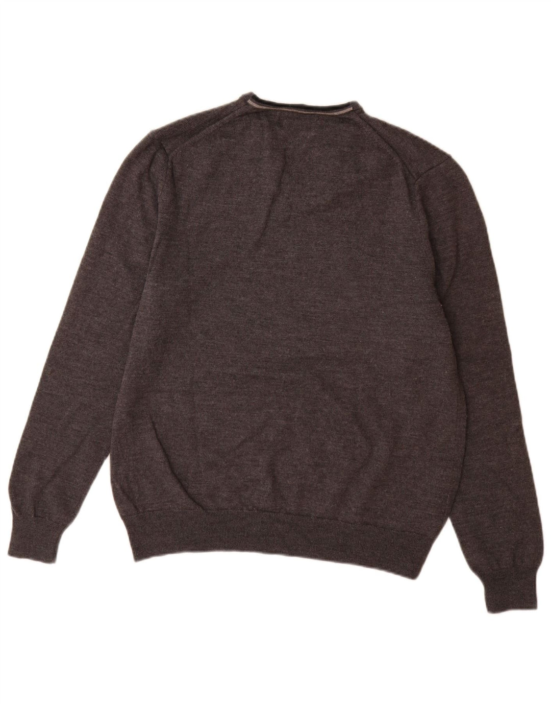 Fred Perry Pull col V pour homme XL en laine mérinos Gris