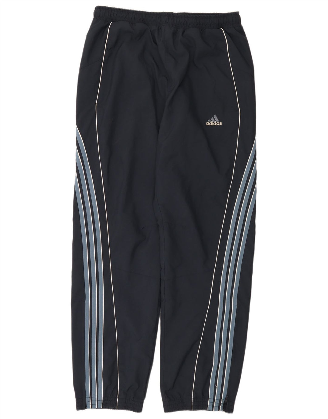 Adidas Pantalon de survêtement pour homme Joggers Large Polyester rayé bleu marine