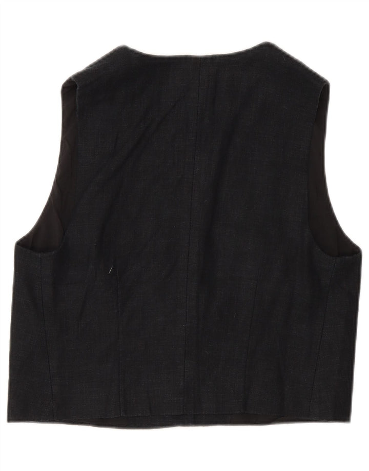 Marks & Spencer Gilet court pour femme UK 10 Petit lin noir