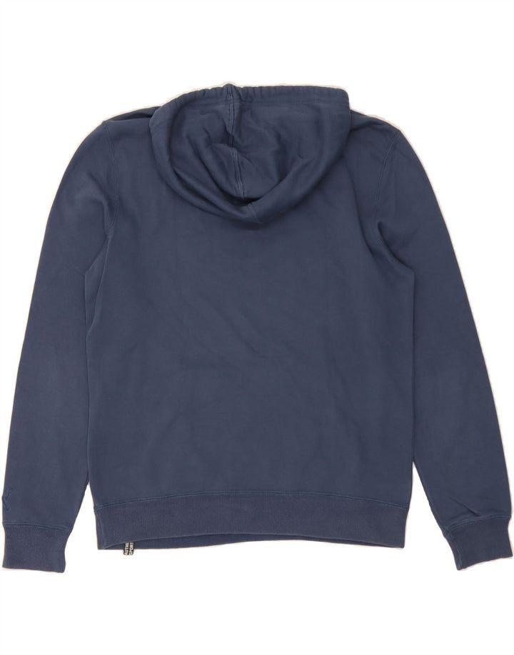 PUMA Mens Graphic Hoodie Jumper Medium Navy Blue Vintage Puma and Second-Hand Puma from Messina Hembry 
