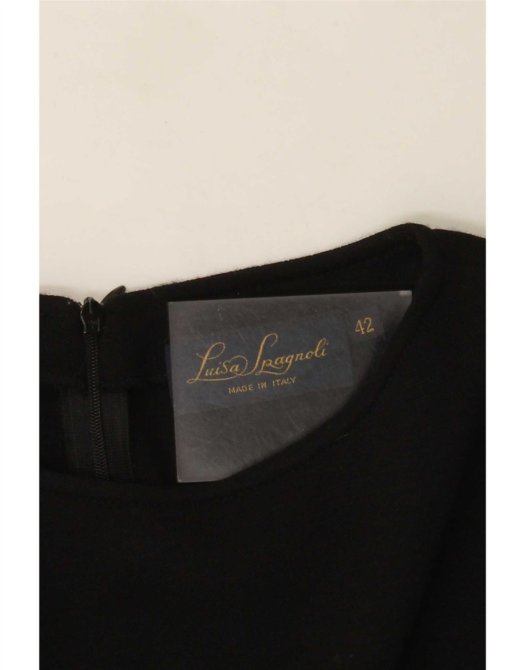 Luisa Spagnoli Robe fourreau à manches longues pour femme IT 42 Noir moyen