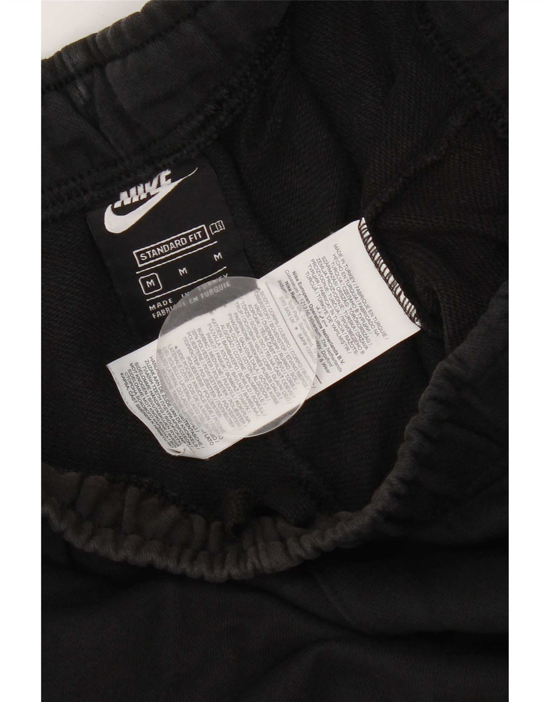 Nike Short de sport coupe standard pour homme en coton noir moyen