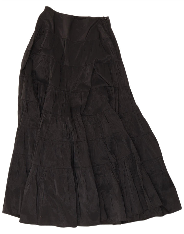 Murek Femme Maxi Taille Haute Jupe Étagée W30 Moyen Noir