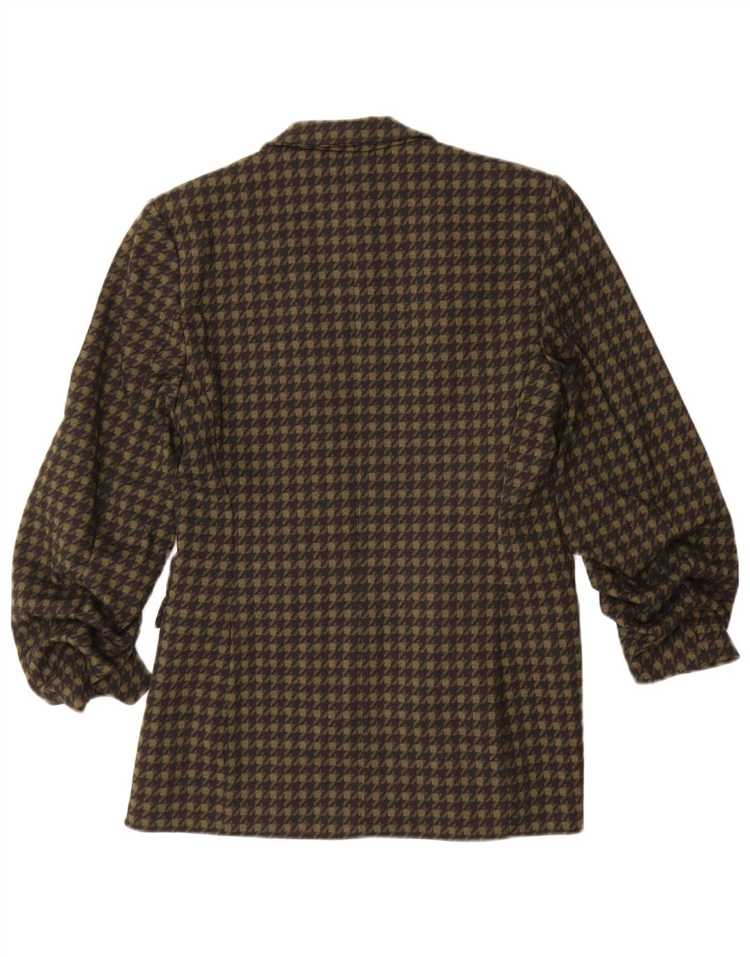 Marks & Spencer Veste blazer ouverte pour femme UK 10 Petit pied-de-poule kaki
