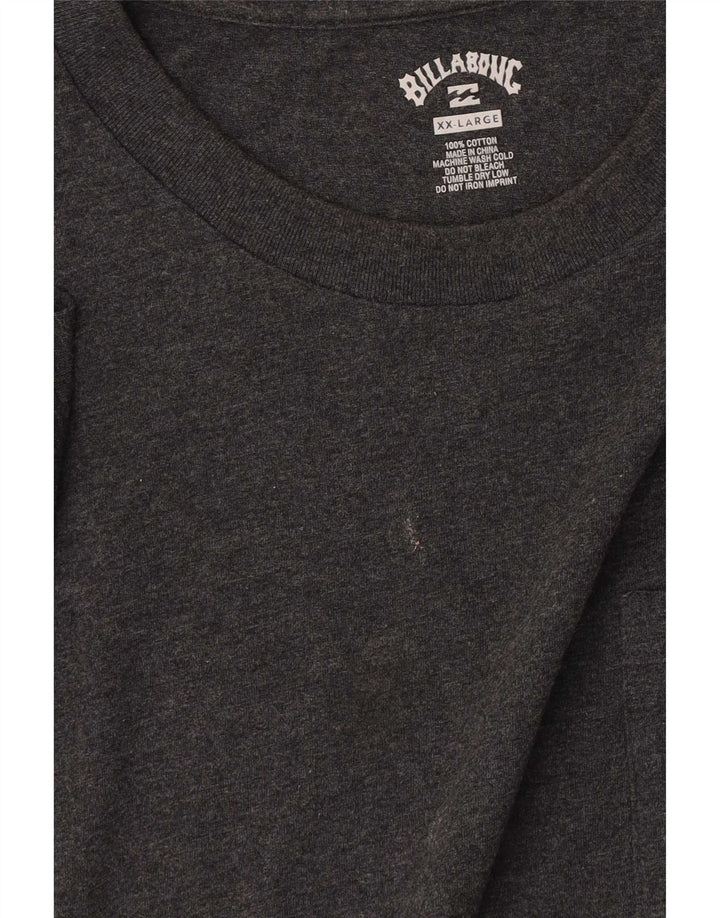 Billabong T-Shirt Homme Top 2XL Gris Coton