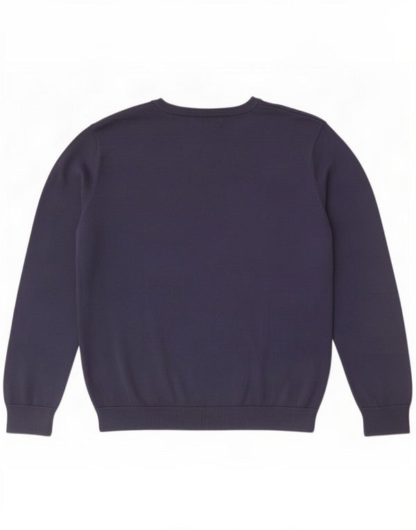Farah Pull col V pour femme UK 16 Large Bleu marine Coton