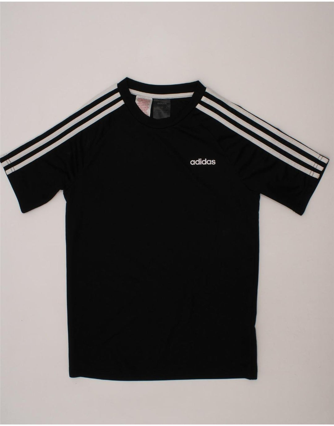 ADIDAS Boys Climalite T-Shirt Top 11-12 Years Black Polyester Vintage Adidas and Second-Hand Adidas from Messina Hembry 