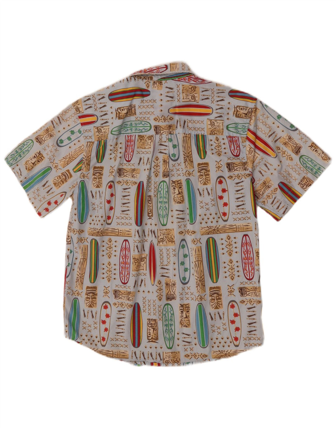Chemise à motif abstrait pour garçon Old Navy 14-15 ans XL Bleu hawaïen