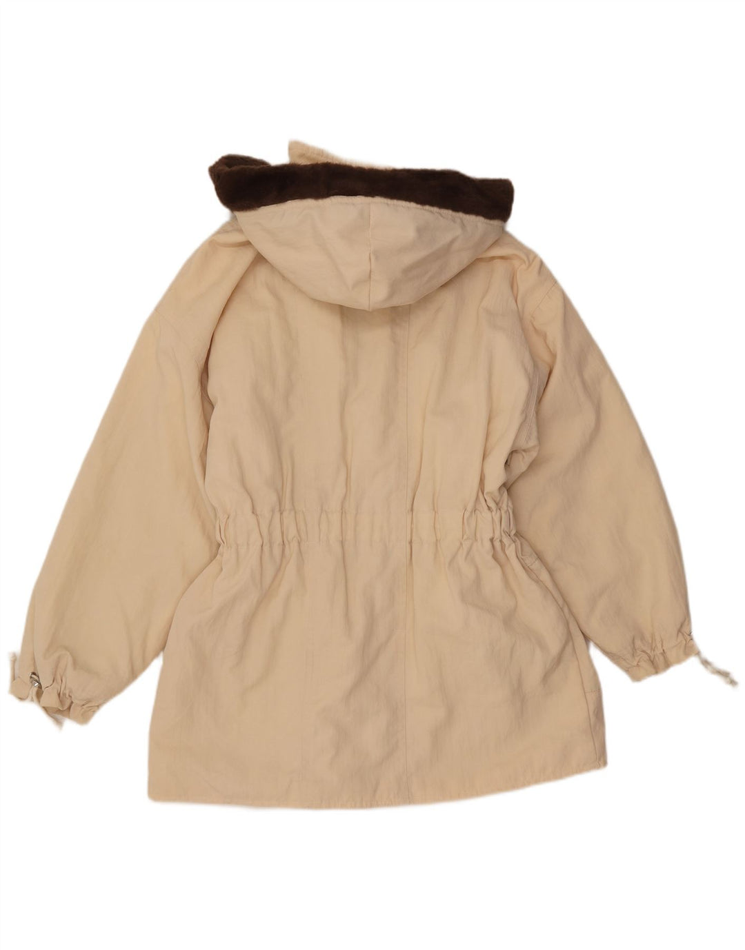 Veste Parka à capuche femme vintage IT 42 Beige Moyen