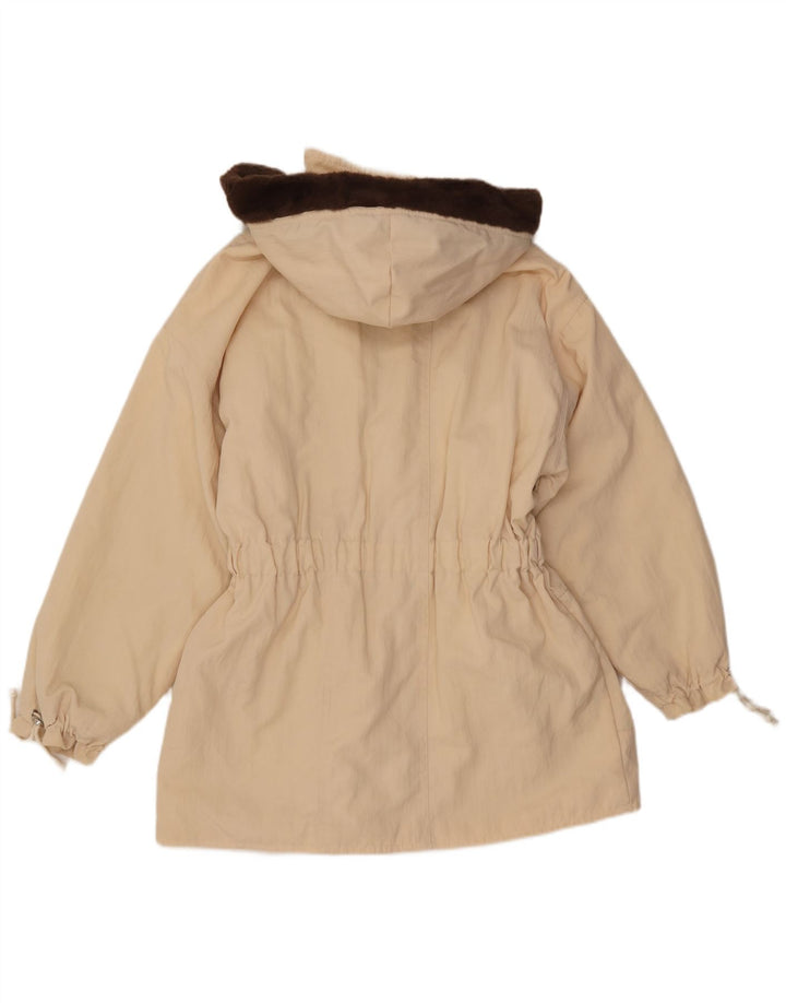 Veste Parka à capuche femme vintage IT 42 Beige Moyen