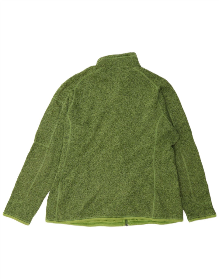Patagonia Hommes Survêtement Top Veste XL Vert Moucheté Polyester