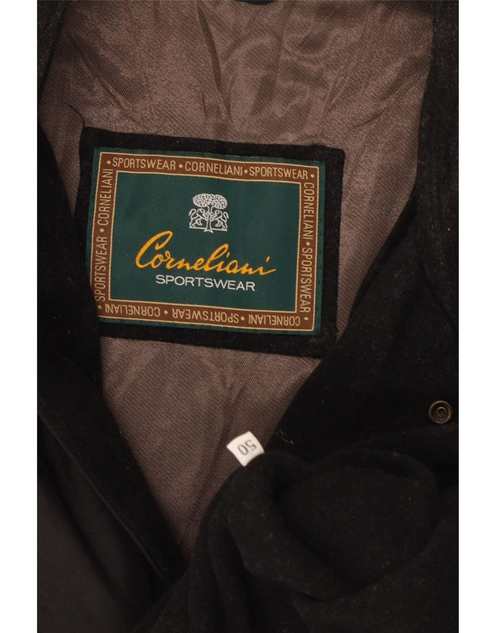 Corneliani Veste matelassée pour homme IT 50 Large Noir Classique