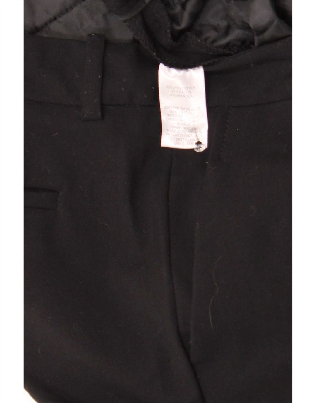 Calvin Klein Pantalon de costume bootcut femme W32 L30 Noir Polyester