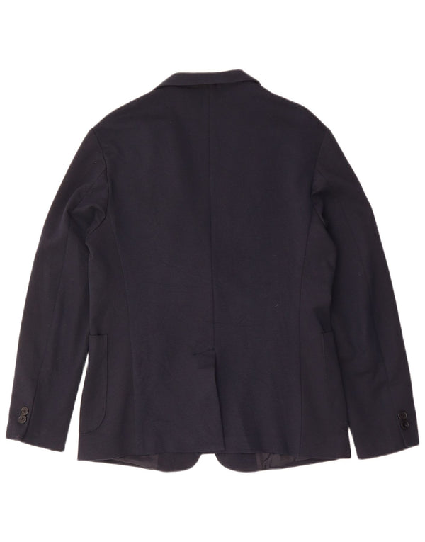 Zara Veste blazer à 2 boutons pour homme UK 40 Large Bleu marine