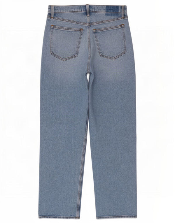 Abercrombie & Fitch Jean droit taille haute pour femme US 4 Small W27 L29 Bleu