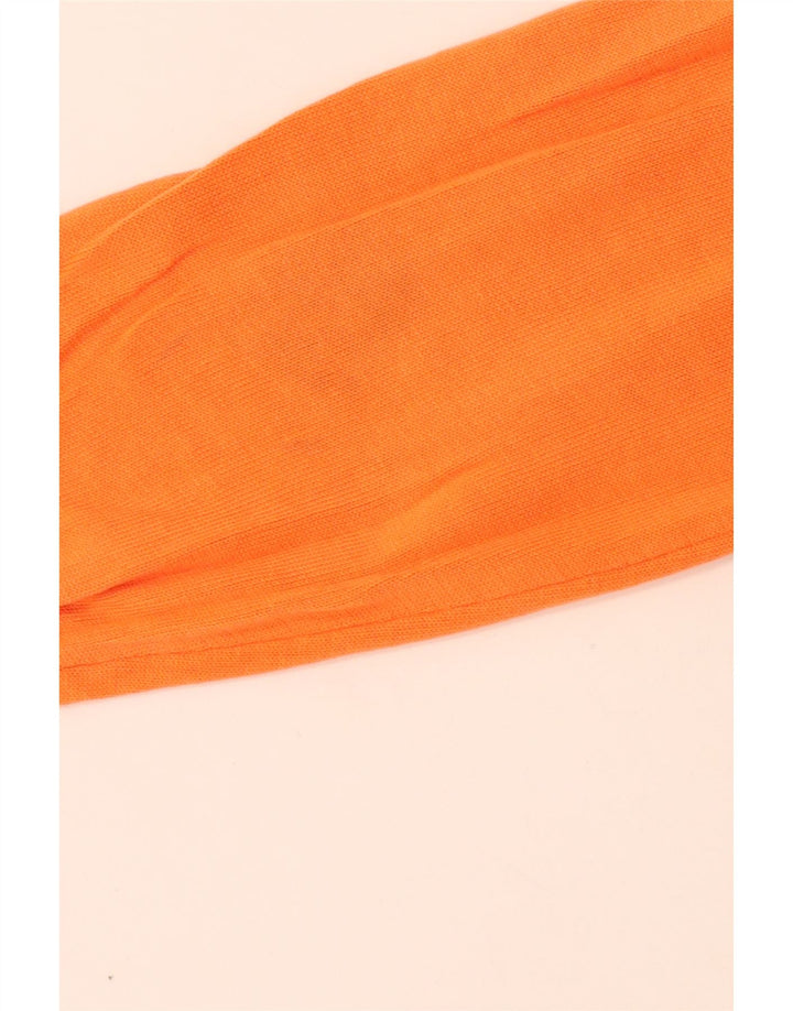 Henry Cottons Pull Col Rond Homme Orange Moyen Coton