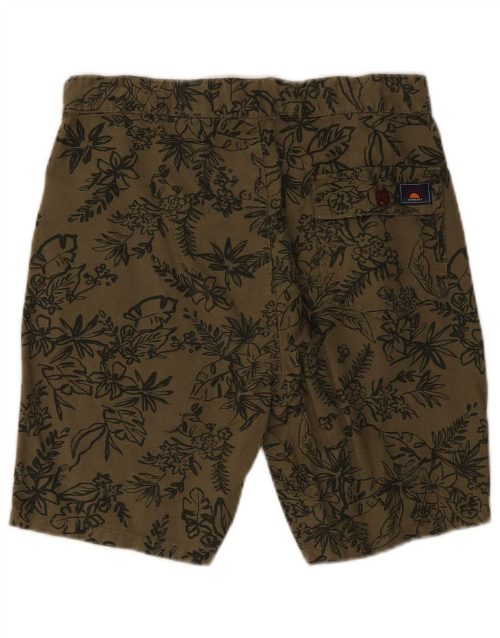 Superdry Short Chino W30 Homme Kaki Moyen Floral