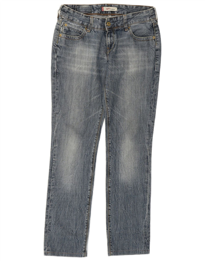 Levi's Jean Slim 571 Femme W29 L30 Bleu Coton